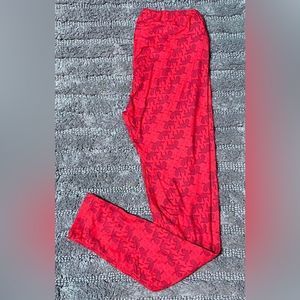 LuLaRoe Valentine’s leggings OS